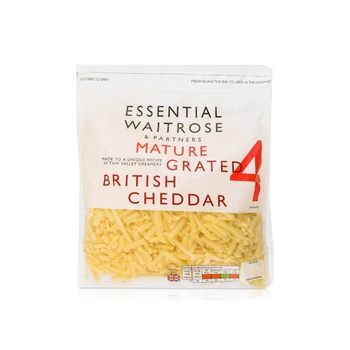 Waitrose Essential Mature Grated British Cheddar Strength 4 500g