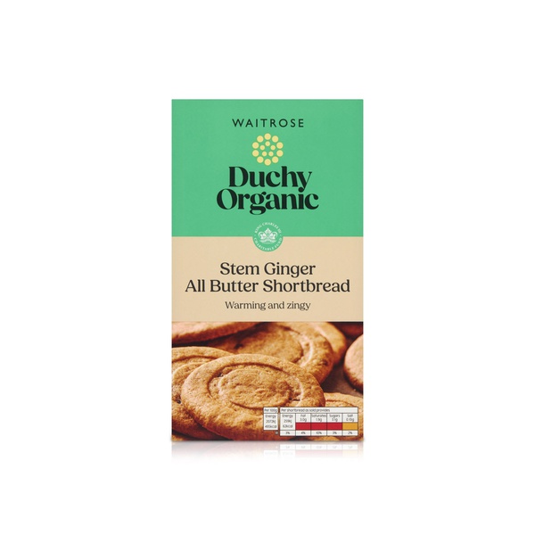 Waitrose Duchy Stem Ginger All Butter Shortbread 150g