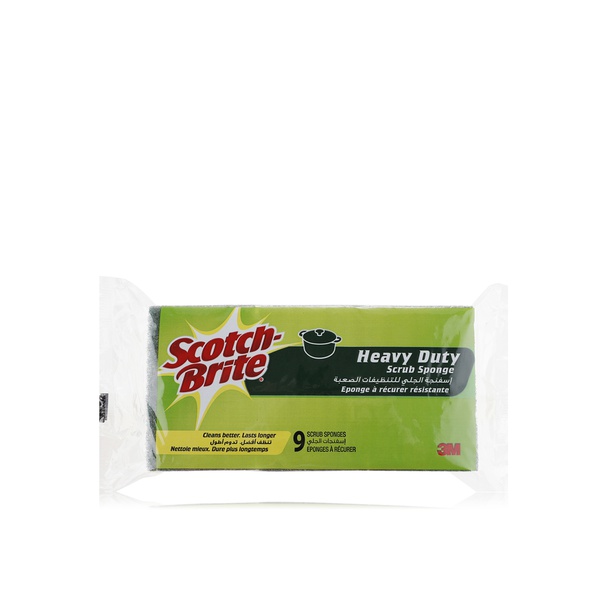 اشتري Scotch Brite heavy duty sponge 9pk في الامارات