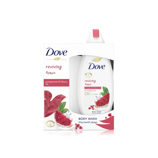 Dove Reviving Pomegranate & Hibiscus Tea Body Wash with Loofah Kit 250ml