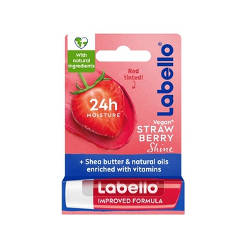 LABELLO Strawberry Shine with Shea Butter Lip Balm 4.8g