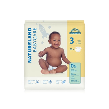 Natureland Babycare Size 3 Diapers x 28 (4-8kg)