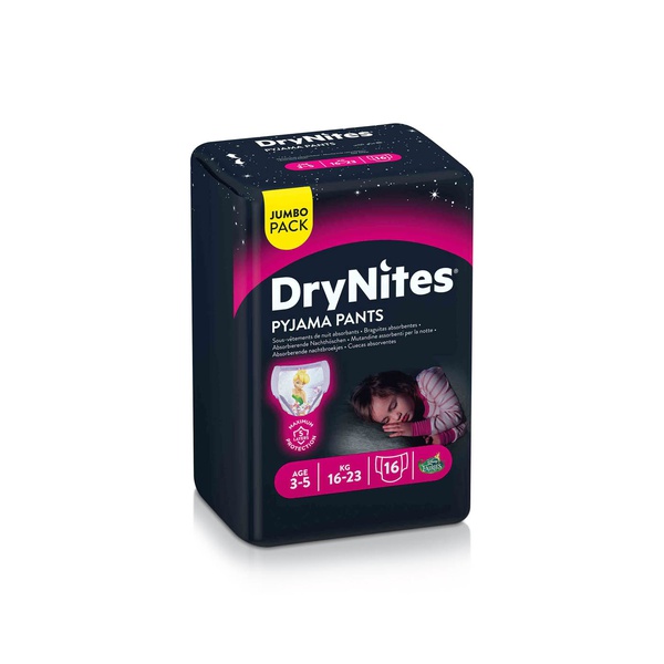 Huggies Drynites Pyjama Pants 3-5 Year Old Girls 16s