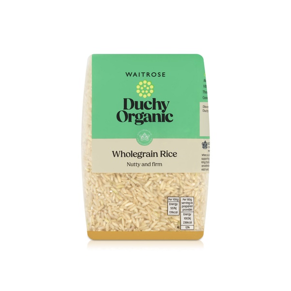 Waitrose Duchy Organic Whole Grain Rice 500g