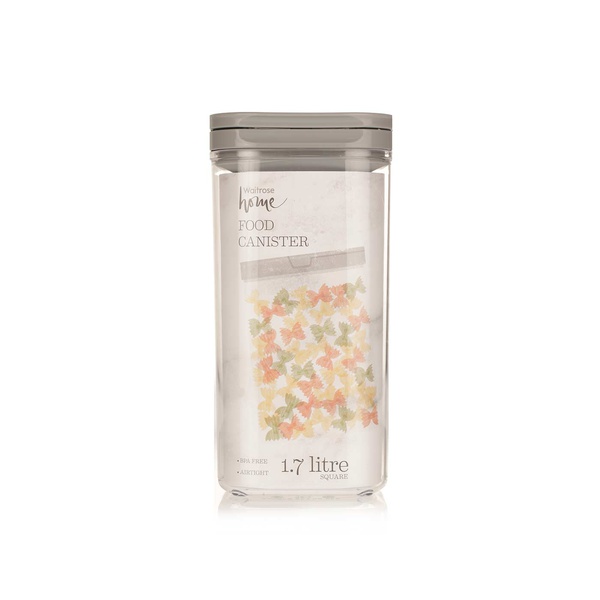Waitrose Home Square Food Canister 1.7 litre
