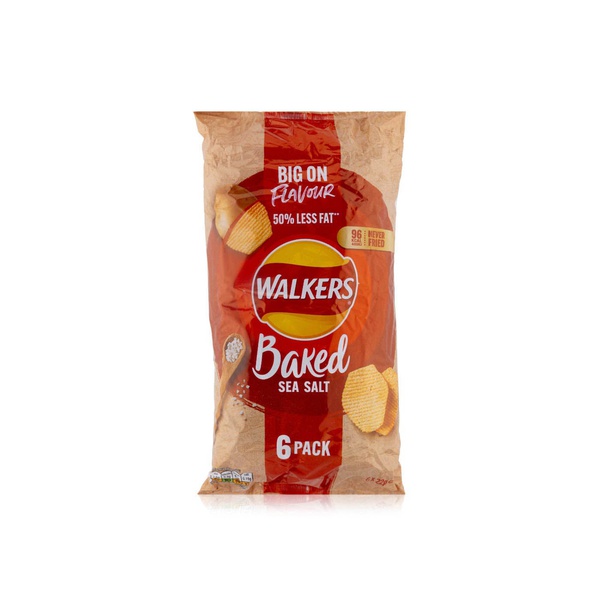 اشتري Walkers baked sea salt crisps 132g 6s في الامارات