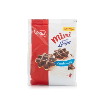 Lotus mini Liege chocolate and milk waffles 6 pack 190g