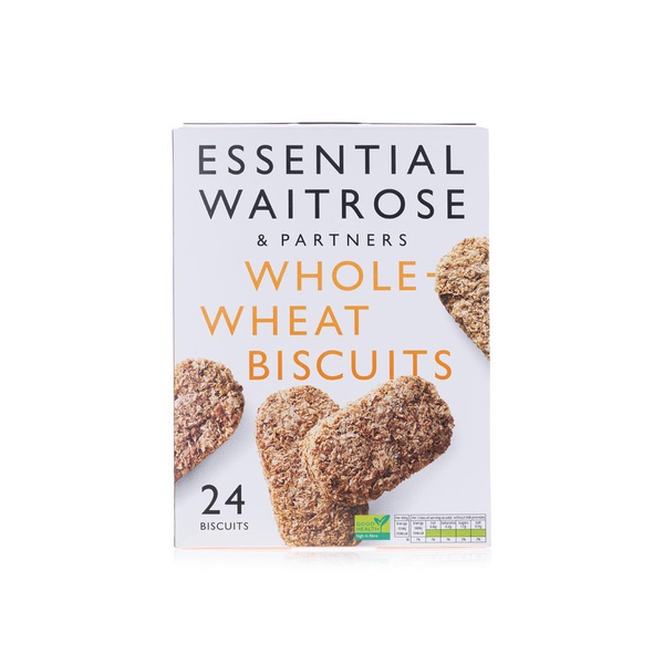 Waitrose Essential Wholewheat Biscuits 24s - Spinneys UAE