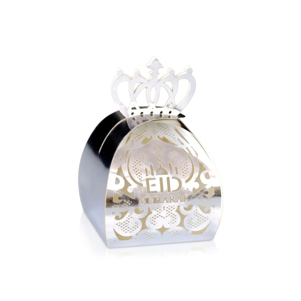Party Magic Eid Mubarak Candy Boxes Silver x 6