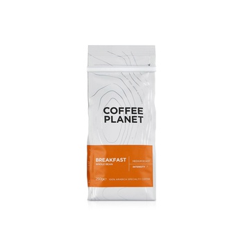 Coffee Planet Breakfast Whole Bean Coffee 250g