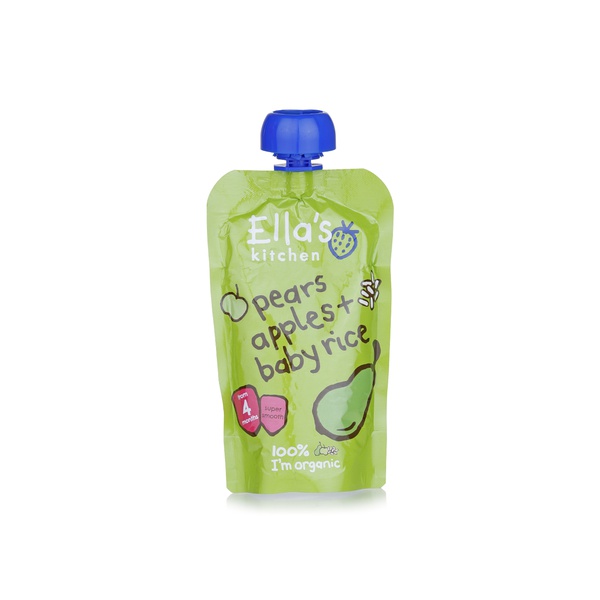 اشتري Ellas Kitchen pear and apple baby rice 4+ months 120g في الامارات