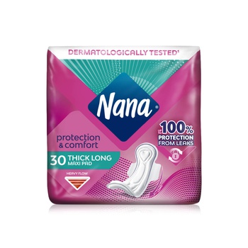 Nana Maxi Long Sanitary Pads with Wings x 30