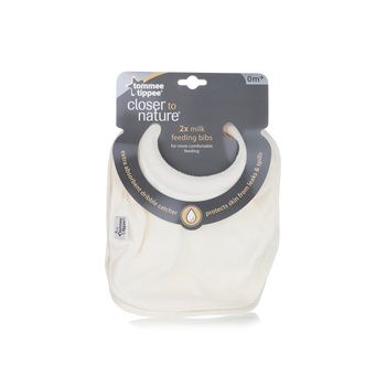Tommee Tippee Essentials Milk Feeding Bib 0+ Months x 2
