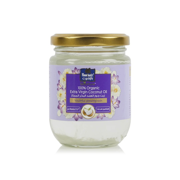 Buy Parachute Advansed organic extra virgin coconut oil skin moisturiser with lavender 200ml in UAE