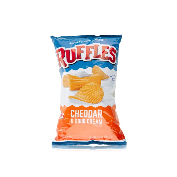 Buy Ruffles potato chips cheddar & sour cream 184.2g in UAE