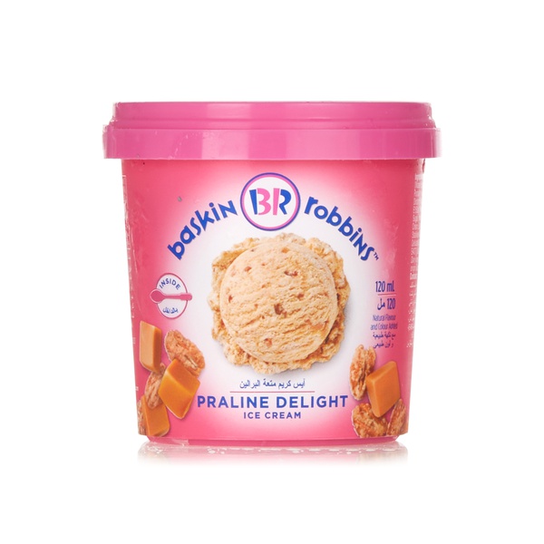 Buy Baskin Robbins Praline Delight  ice cream 120ml in UAE