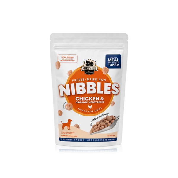 Furchild Freeze-Dried Raw Chicken & Organic Vegetable Nibbles for Dogs 170g