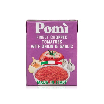 Pomi Finely Chopped Tomatoes with Onion and Garlic 390g