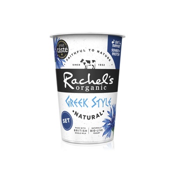 Rachel's Organic Greek Set Natural Yoghurt 450g