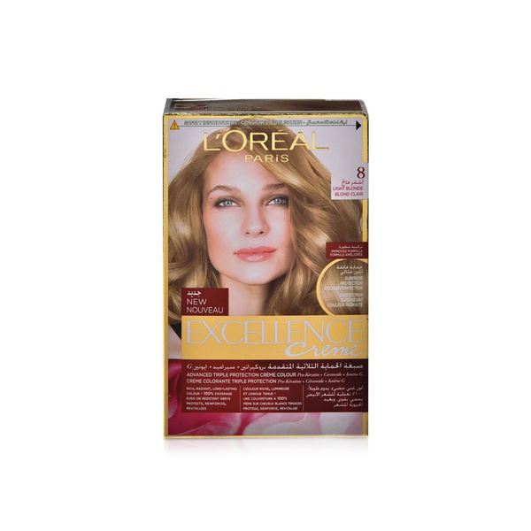 L'Oreal Excellence Creme 8.0 Light Blonde Permanent Hair Dye