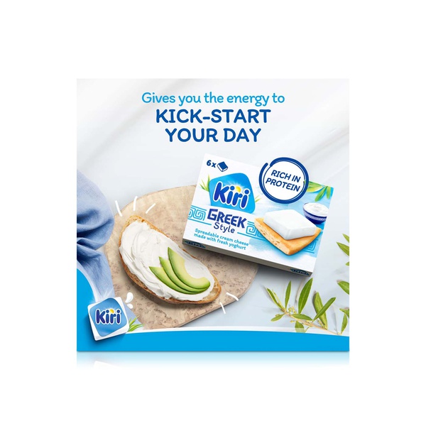 Kiri Greek Style Cheese Squares x 6 100g