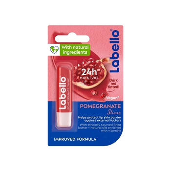 LABELLO Pomegranate Shine with Shea Butter Lip Balm 4.8g