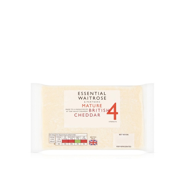 Waitrose Essential Mature British Cheddar Strength 4 350g