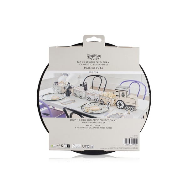 Ginger Ray 8 Halloween Character Paper Plates