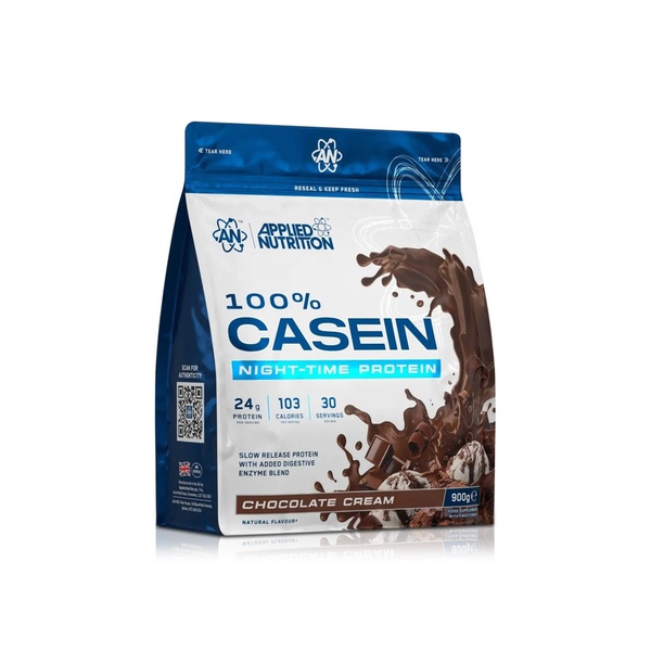 Applied Nutrition Casein Chocolate Cream Night-Time Protein 900g