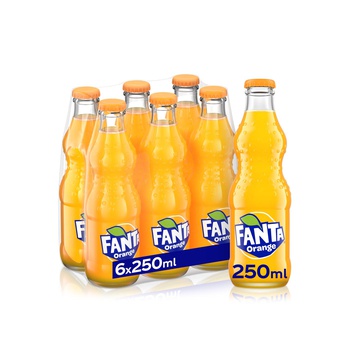 Fanta Orange Bottle 250ml x 6