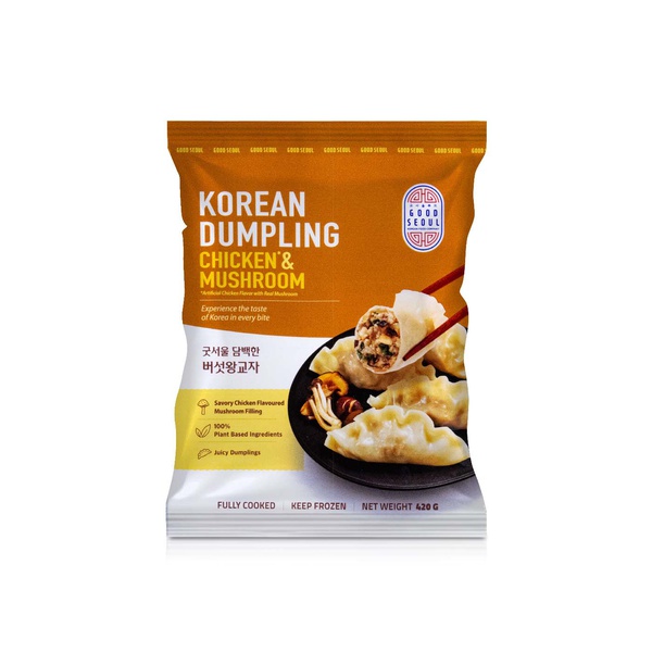 Good Seoul Korean Mandu Dumplings Artificial Chicken and Mushroom 420g