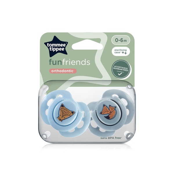 Tommee Tippee Fun Style Soothers 0-6 Months x 2