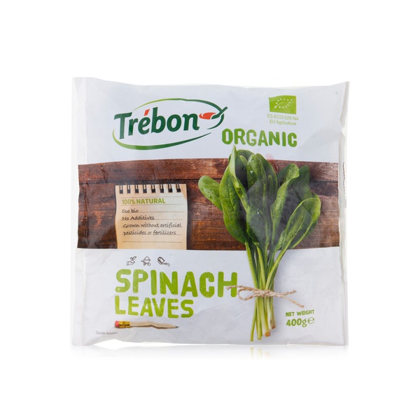 Buy Trebon organic spinach leaves 400g in UAE