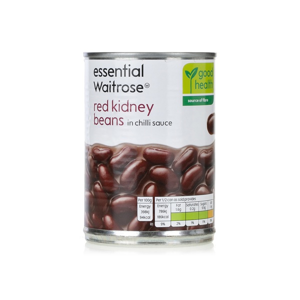 Essential Waitrose red kidney beans in chilli sauce 395g Spinneys UAE