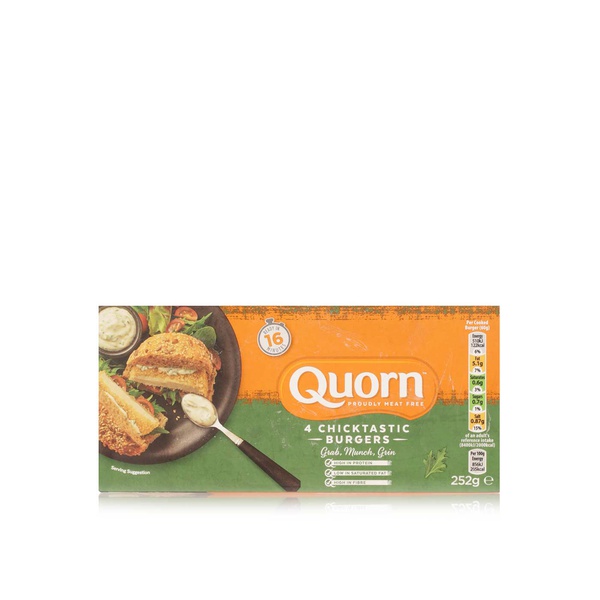Quorn Frozen Chicktastic Burgers X 4 252G