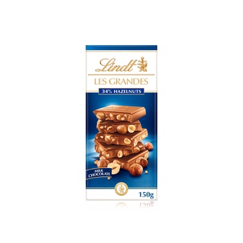 Lindt Les Grandes Hazelnut Milk Chocolate 150g