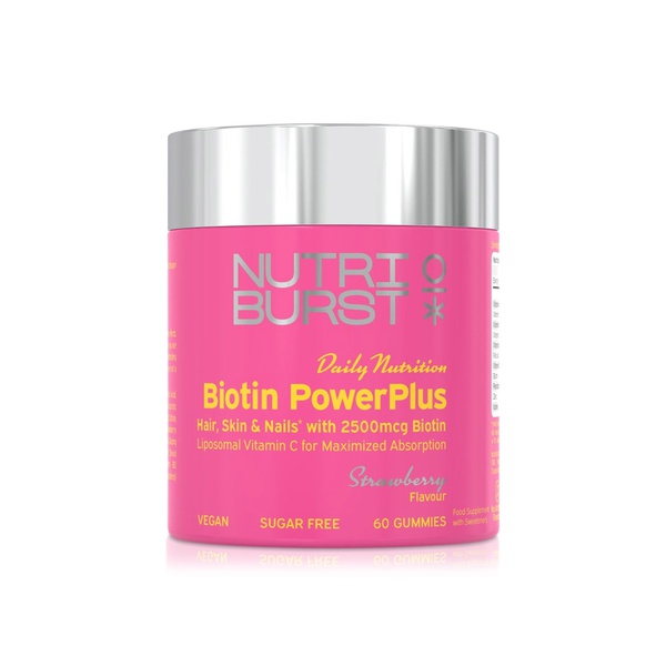 Nutriburst Biotin Powerplus Strawberry x 60