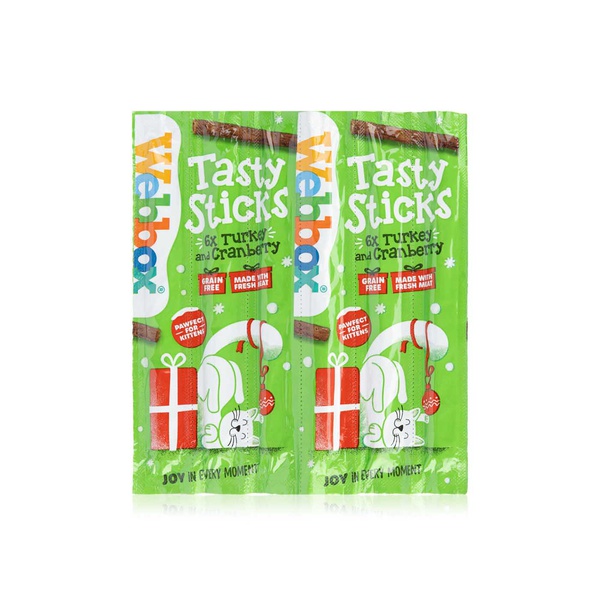 Webbox Tasty Sticks for Cats Turkey and Cranberry 6 Pack