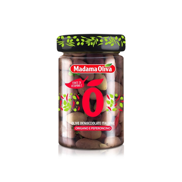 Madama Oliva Oregano & Chili Pepper Olives 300g