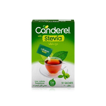 Canderel with Stevia Low Calorie Sweetener Sachets x 100