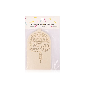 The Party Popper Dome Ramadam Kareem Gift Tags Gold 10 Pack
