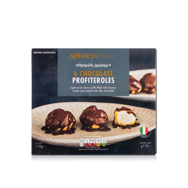 Spinneysfood Frozen 6 Chocolate Profiteroles 110g