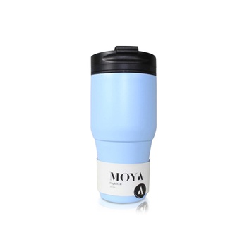 Moya High Tide Travel Coffee Mug Black/powder Blue 380ml