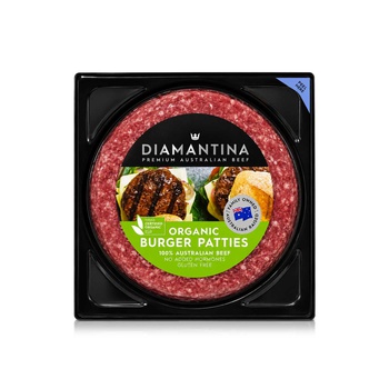 Diamantina Organic Beef Burger Patties 150g