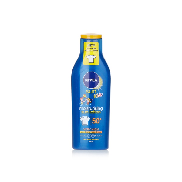 Buy Nivea kids protect lotion SPF50+ 200ml in UAE