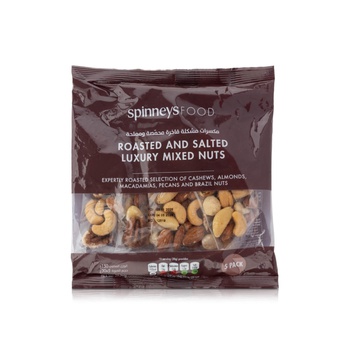 Spinneysfood Roasted and Salted Luxury Mixed Nuts Bar 5 Pack 150g
