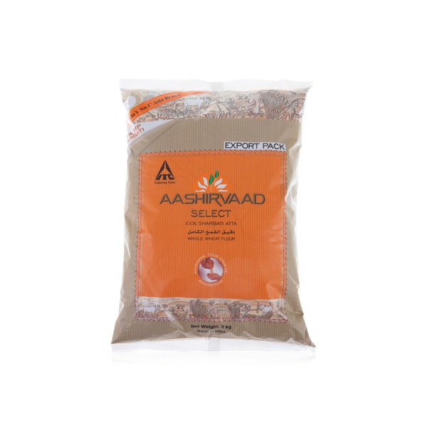 اشتري Aashirvaad select sharbati atta whole wheat 2kg في الامارات