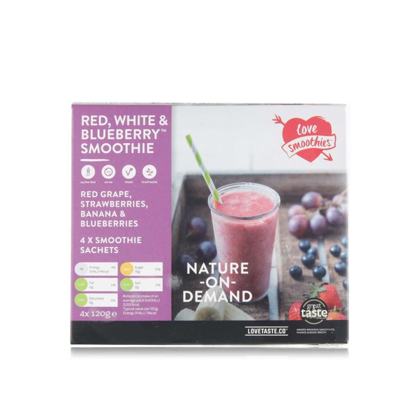 اشتري Love smoothies red, white & blueberry 4x120g في الامارات