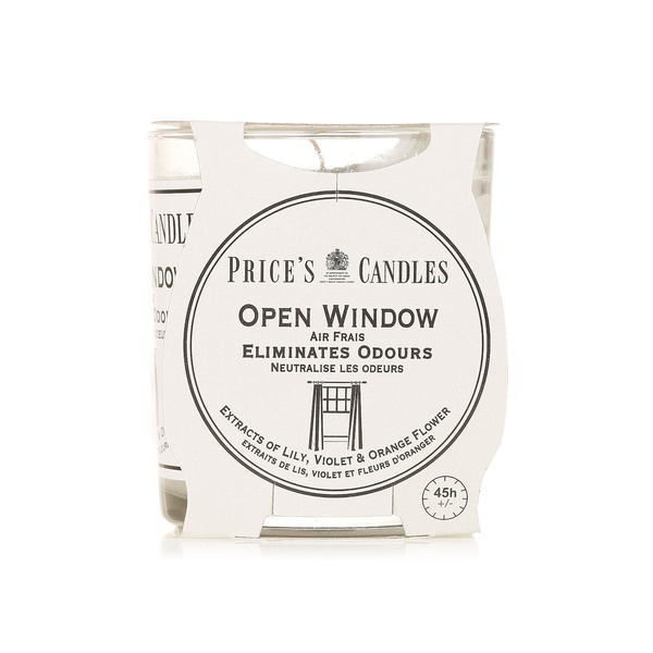 Price's Candles Open Window Jar Candle