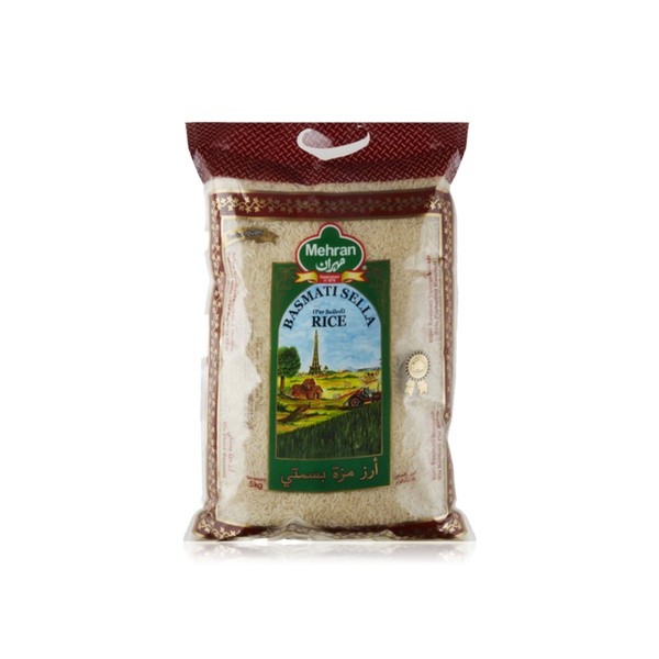 Buy Mehran basmati sella rice 5kg in UAE